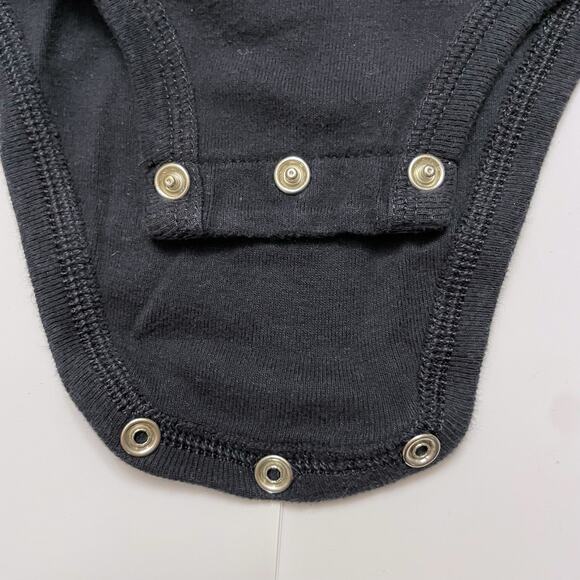 Carters My First Halloween Black Embroidered Long Sleeve Bodysuit Unisex Size 6M - Picture 4 of 5